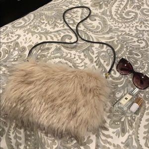 Faux fur bag